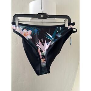 Forever 21 Swimwear Bottoms Black Floral 0X